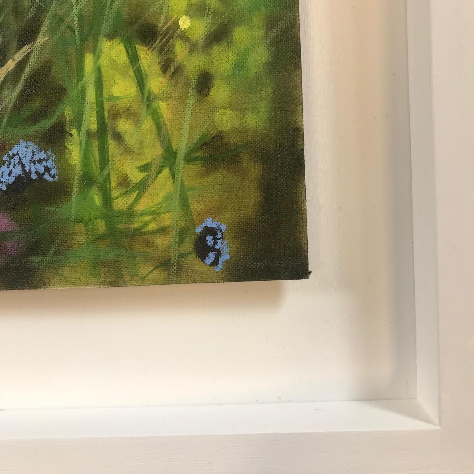 Borde de jardín isleño III, Pintura floral sobre tabla de Dylan Lloyd en venta en venta 9