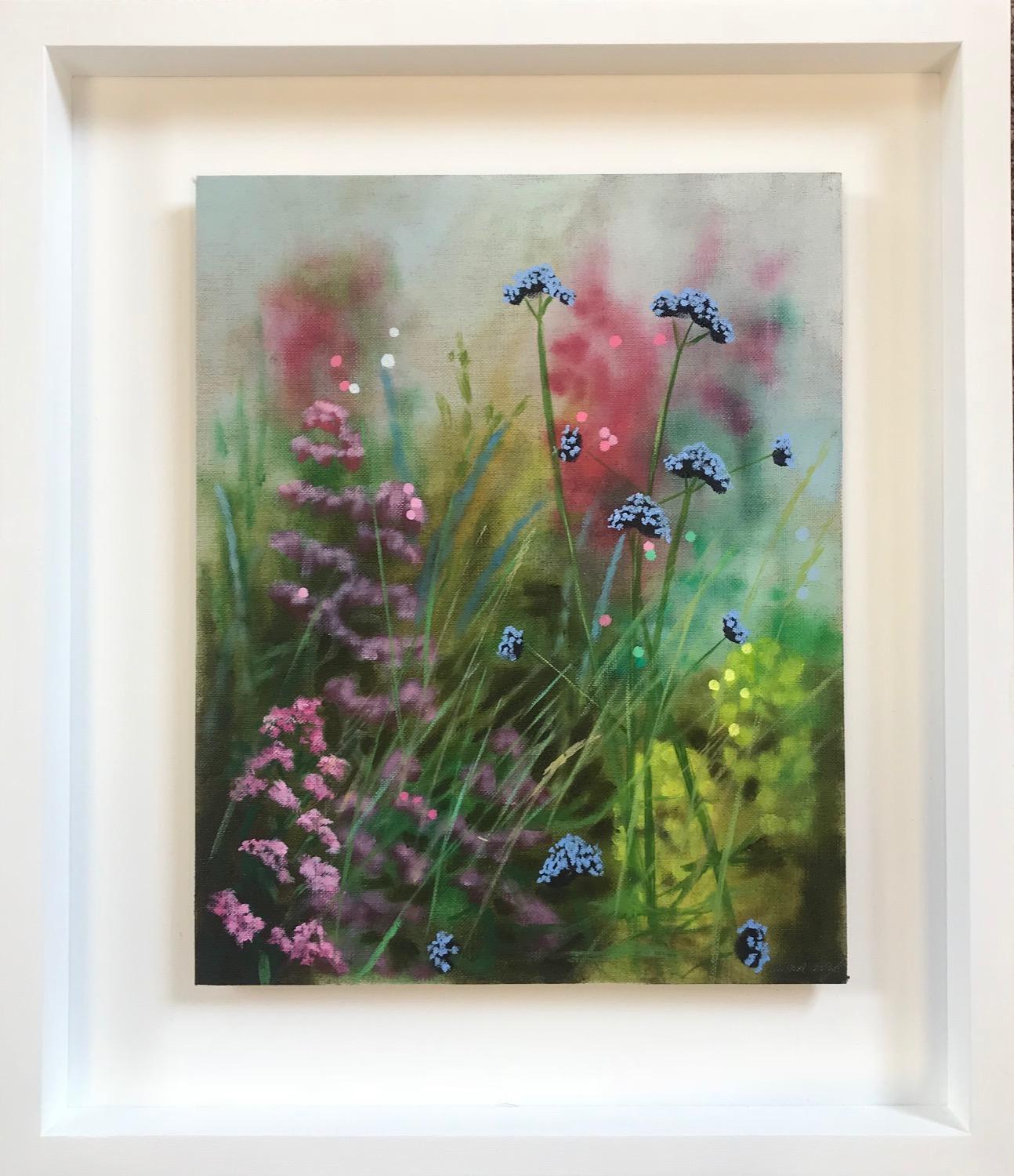 Island Garden Border III, Floral Painting on Board by Dylan Lloyd for Sale For Sale 5
