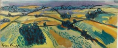 Zeitgenössische Kunst zum Verkauf, Landschaft, The Cotswolds on a grey day, von Rosie Phipps