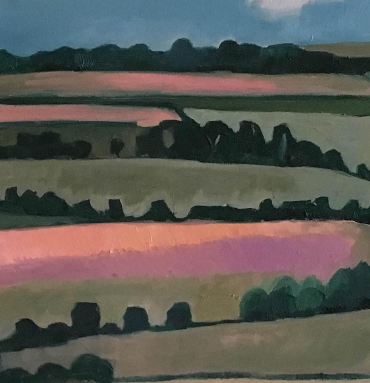 Campi di semi di lino, Eleanor Woolley, Arte accessibile online, Arte astratta contemporanea