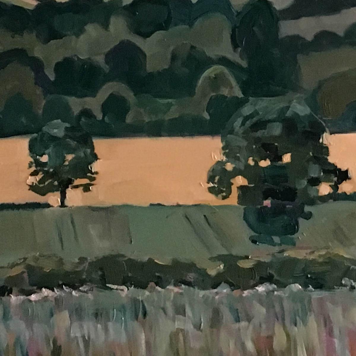 Campos de linaza, Eleanor Woolley, Arte asequible en línea, Arte abstracto contemporáneo en venta 1