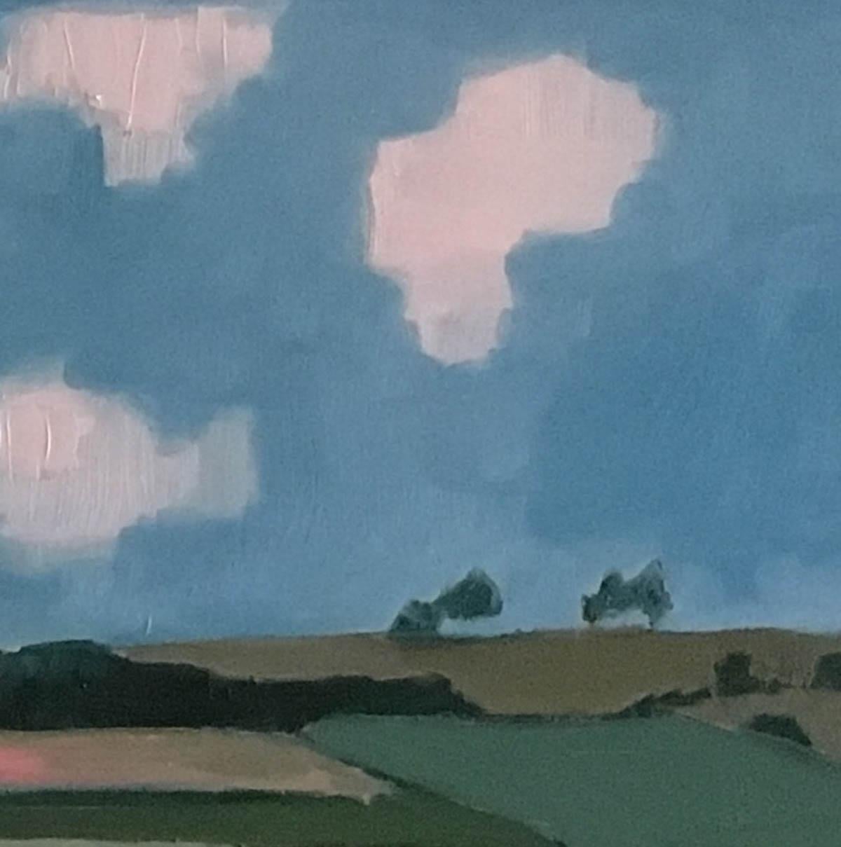 Campos de linaza, Eleanor Woolley, Arte asequible en línea, Arte abstracto contemporáneo en venta 2