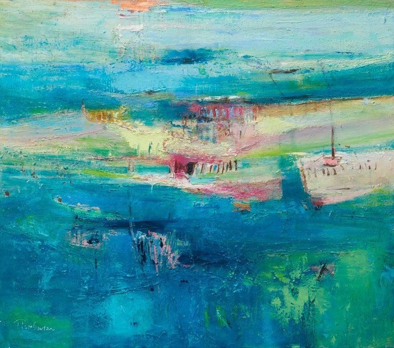 Teresa Pemberton Watching The Tide Large Contemporary Abstract