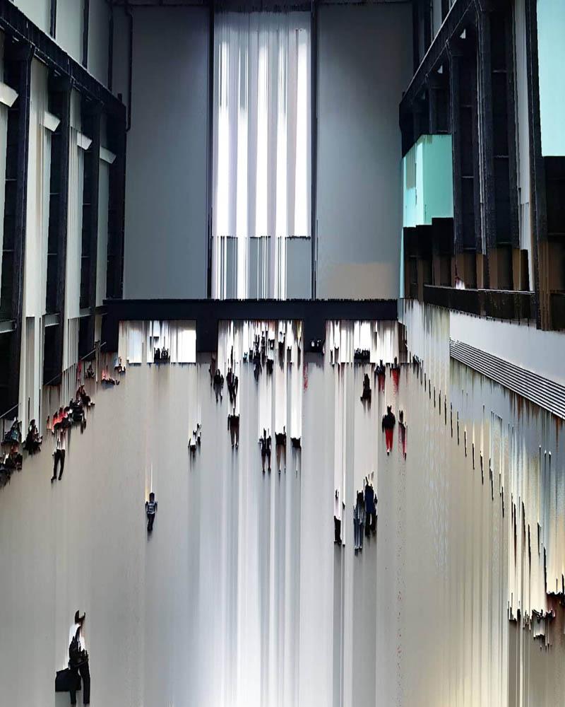 Katie Hallam Landscape Photograph - Entrance BY KATIE HALLAM, Art of the Tate Modern, Limited Edition Photographic