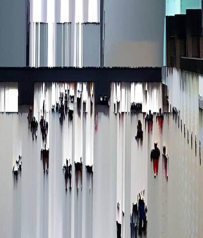 Entrance BY KATIE HALLAM, Art of the Tate Modern, Limited Edition Photographic - Gray Landscape Photograph by Katie Hallam