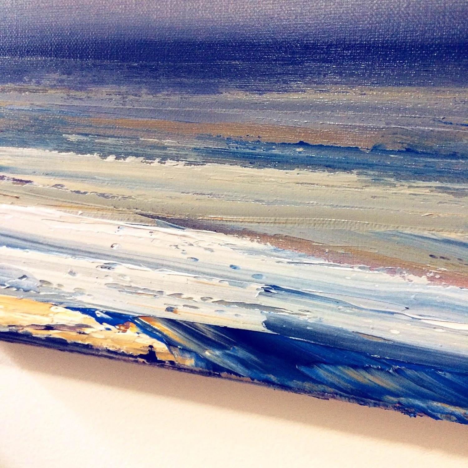 An original Oil on Canvas inspired by the North Devon and Cornish coastline. 80 x 80 cm unframed. 