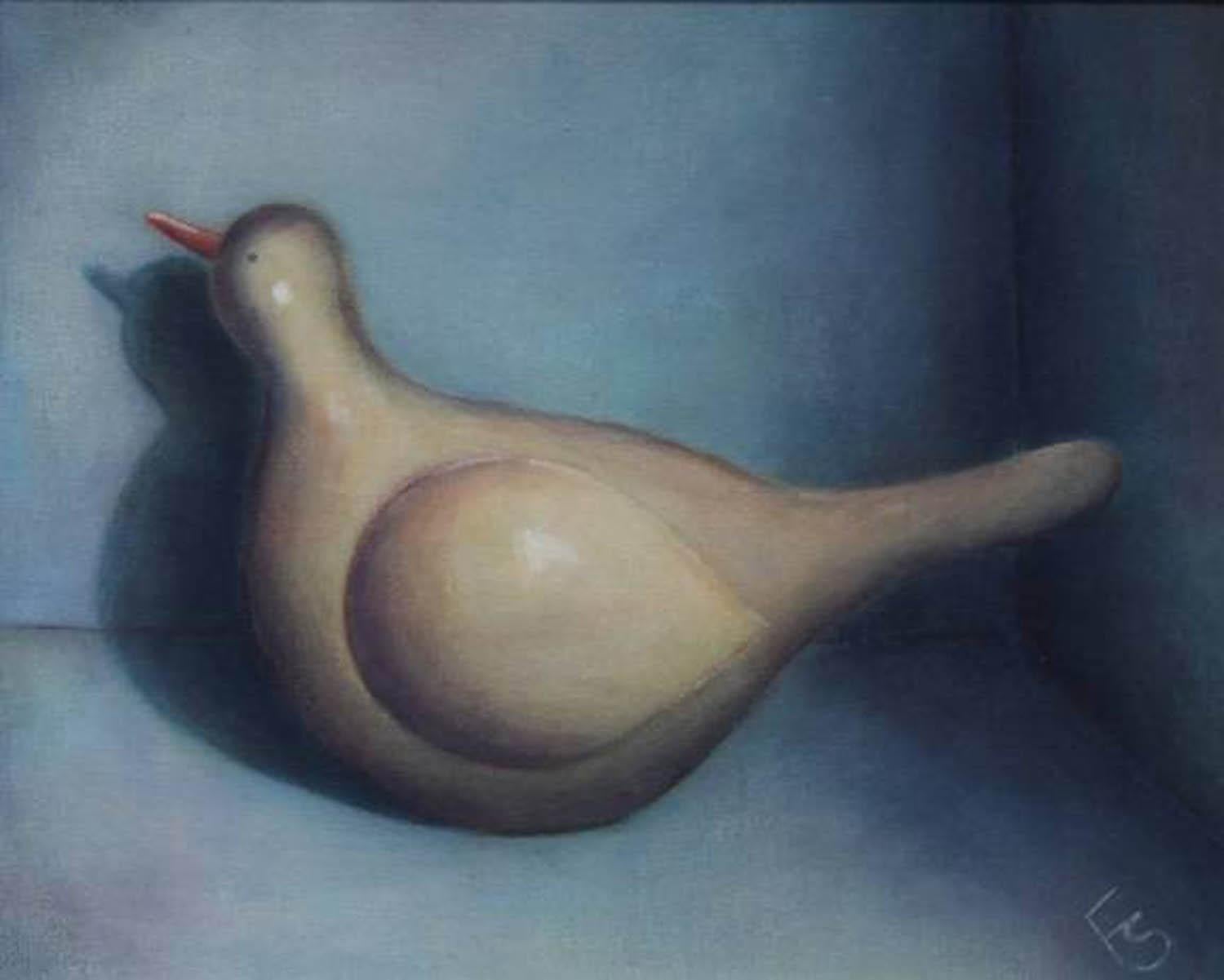 Concreate Bird, Fiona Smith, Original Painting 