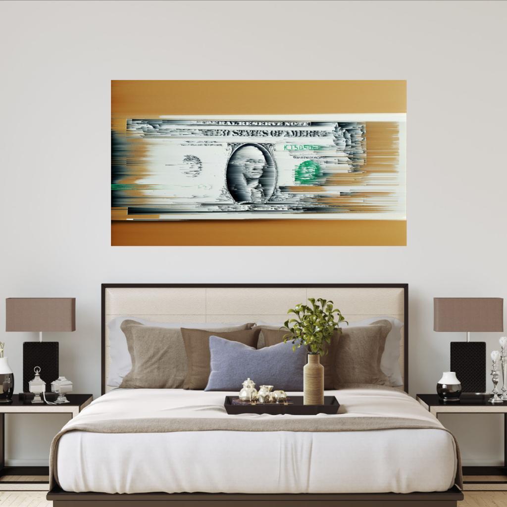 US Dollar, Katie Hallam, Contemporary Art, Abstract Art, Financial Art, American For Sale 2