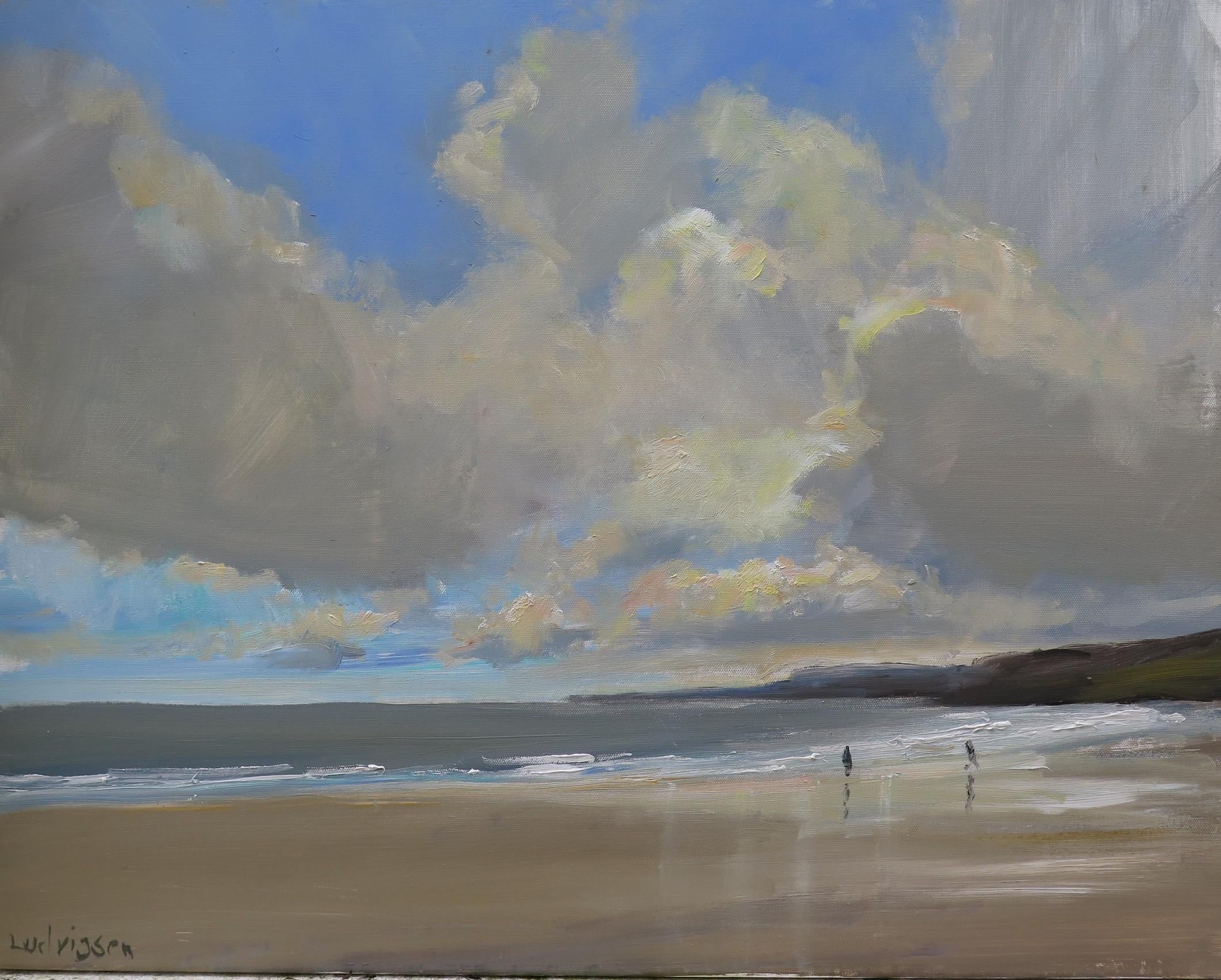 Scarborough, Sept 30. Painting by Malcolm Ludvigsen, Original Painting, Seascape