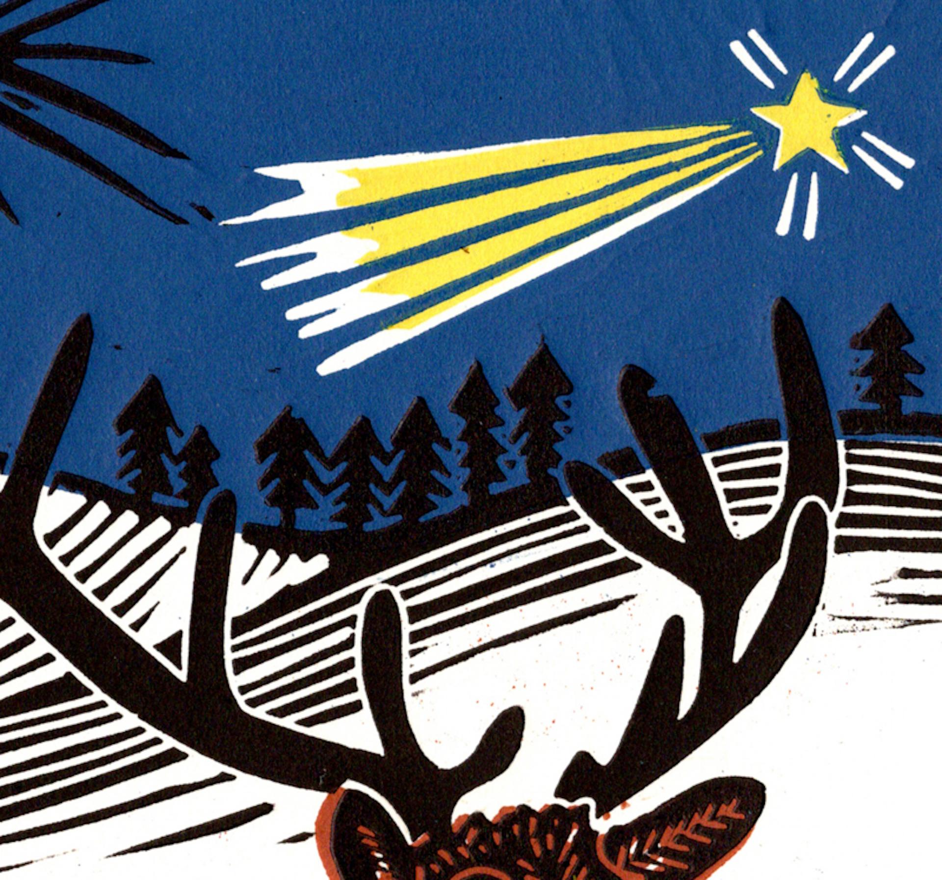 'Starlight Stag' di Kate Heiss, A. Winter, Starlight, bacche, natura, paesaggio in vendita 4
