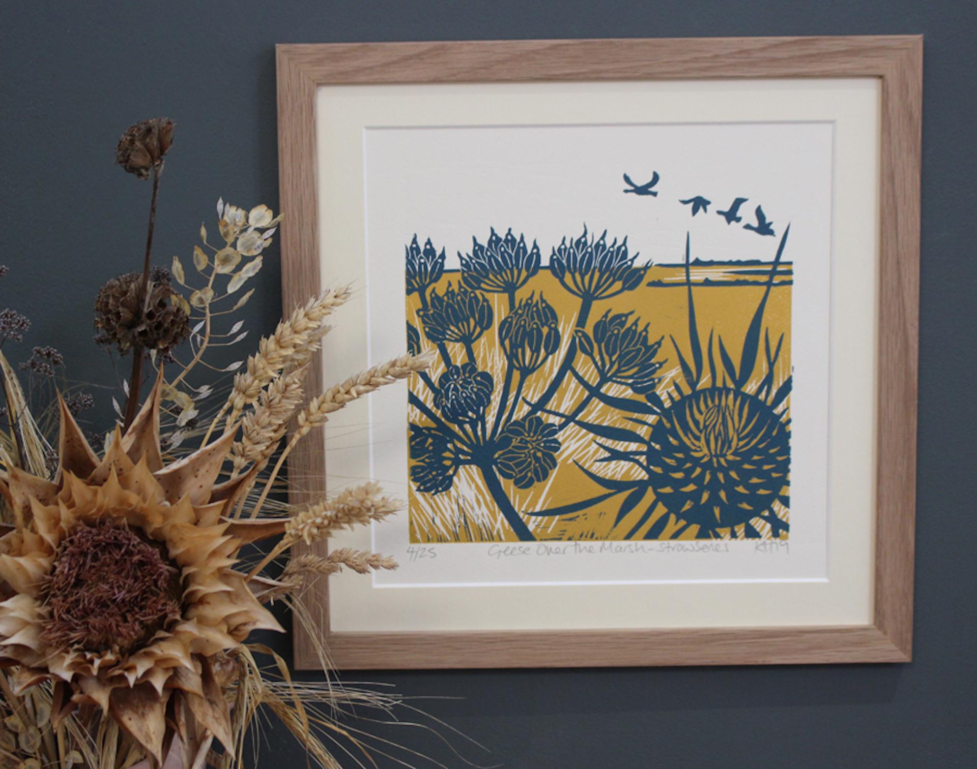 nature lino prints