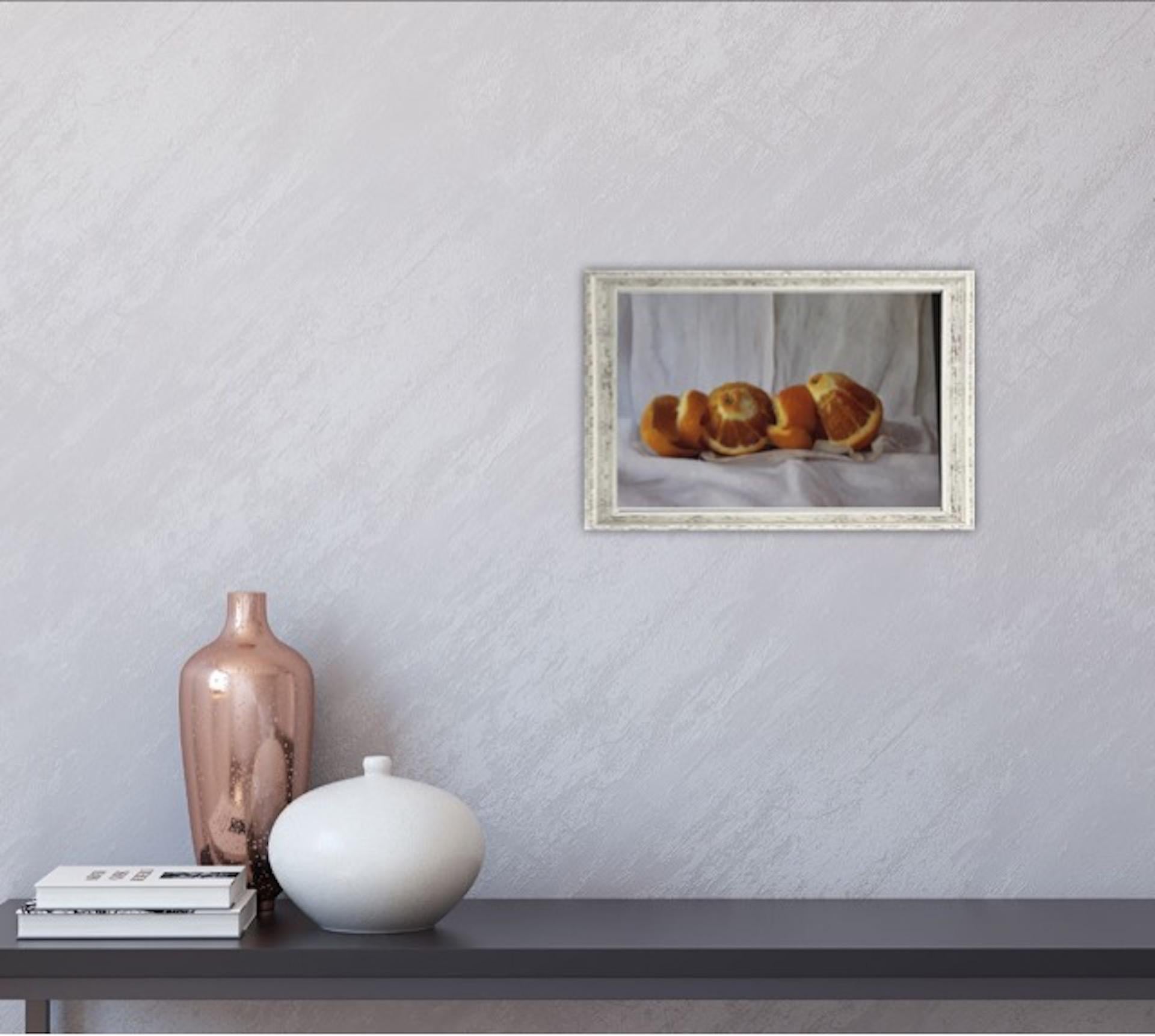 Kate Verrion, Two Seville Oranges, Original Still Life Painting, Contemporary Fo 9