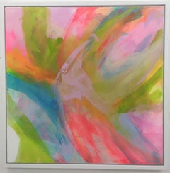 Jane Wachman, Summer Days, Contemporary Painting, Bright Art, Abstract Painting