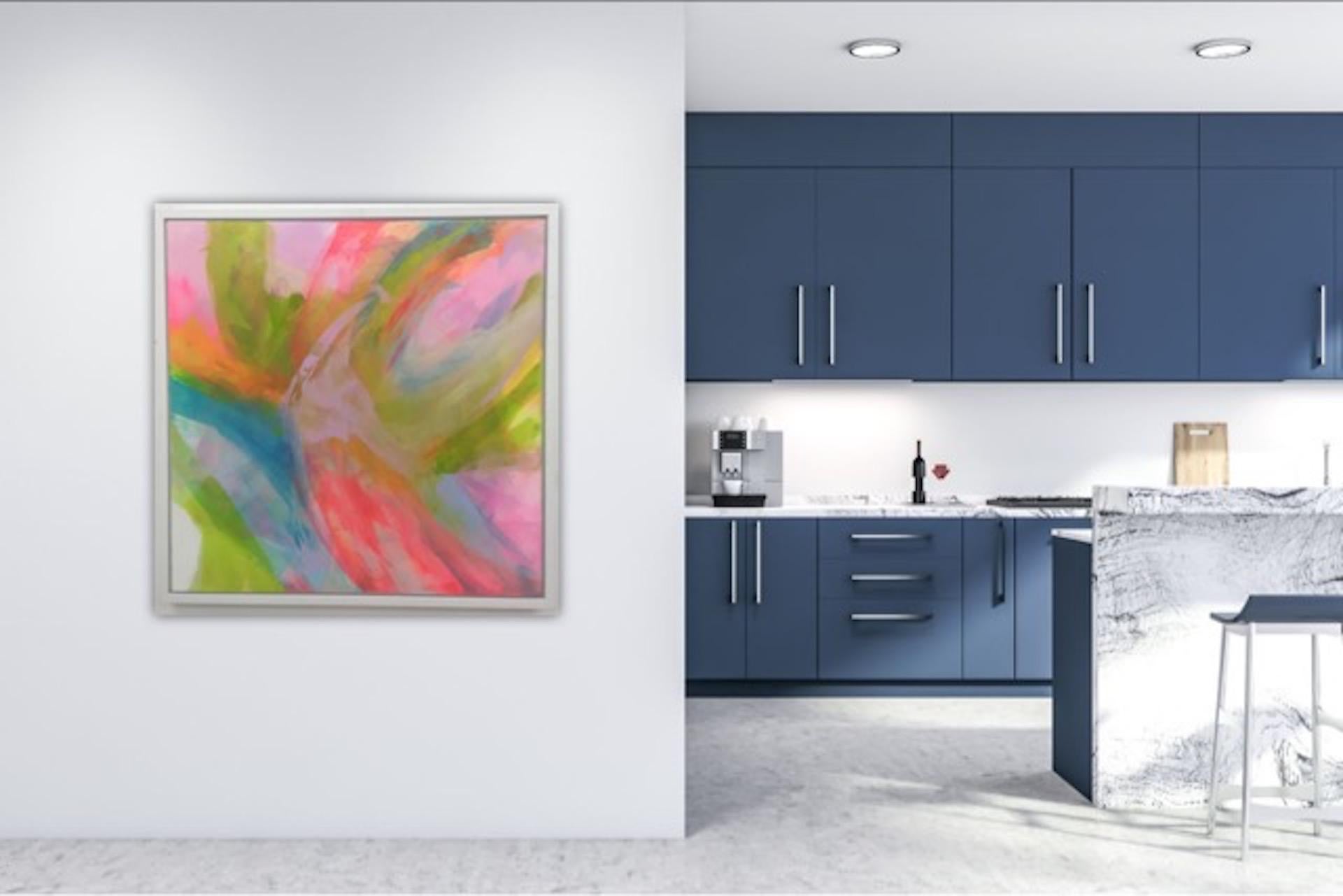 Jane Wachman, Días de verano, Pintura contemporánea, Arte brillante, Pintura abstracta en venta 8
