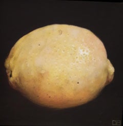 Dani Humberstone, Lemon, Original Oil Painting, Food Art, Fruit Art, Bright Art