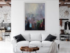 Bebeached, Colin Whitaker, Bright Abstract Art, Seascape Painting, Affordable