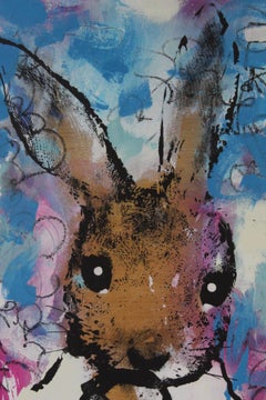 Harry Bunce, Sorry #84, Animal Art for Sale Online, Contemporary Mixed Media Art