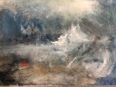 Used Jemma Powell, Red Buoy in Storm, Original Seascape Art, Turner-esque Painting 