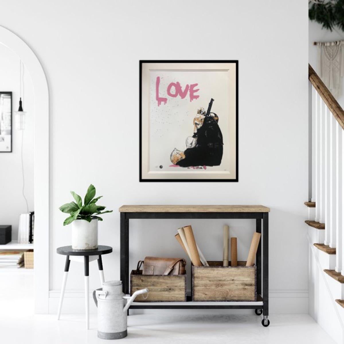 Harry Bunce, Primera línea, Serigrafía de edición limitada, Arte de conservación, Zorro en venta 1