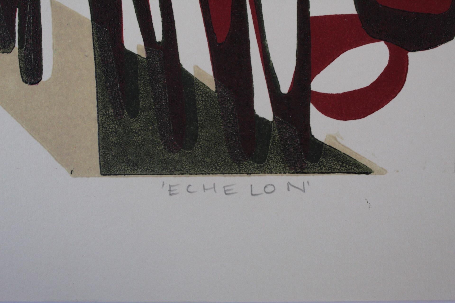 Lisa Takahashi, Echelon, Arte ciclistica, Stampa linoleografica contemporanea, Arte a prezzi accessibili in vendita 3