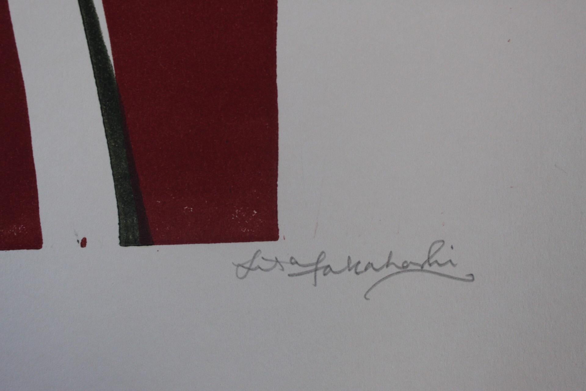Lisa Takahashi, Echelon, Arte ciclistica, Stampa linoleografica contemporanea, Arte a prezzi accessibili in vendita 4