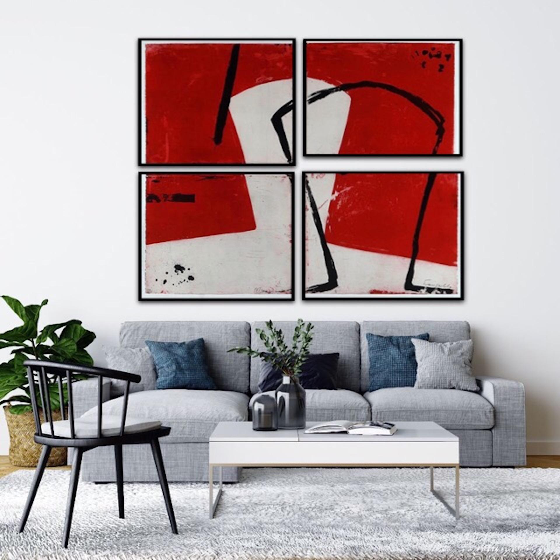 Espejo, Graham Fransella, Grabado Contemporáneo, Arte de Declaración, Arte Brillante, Atrevido en venta 1