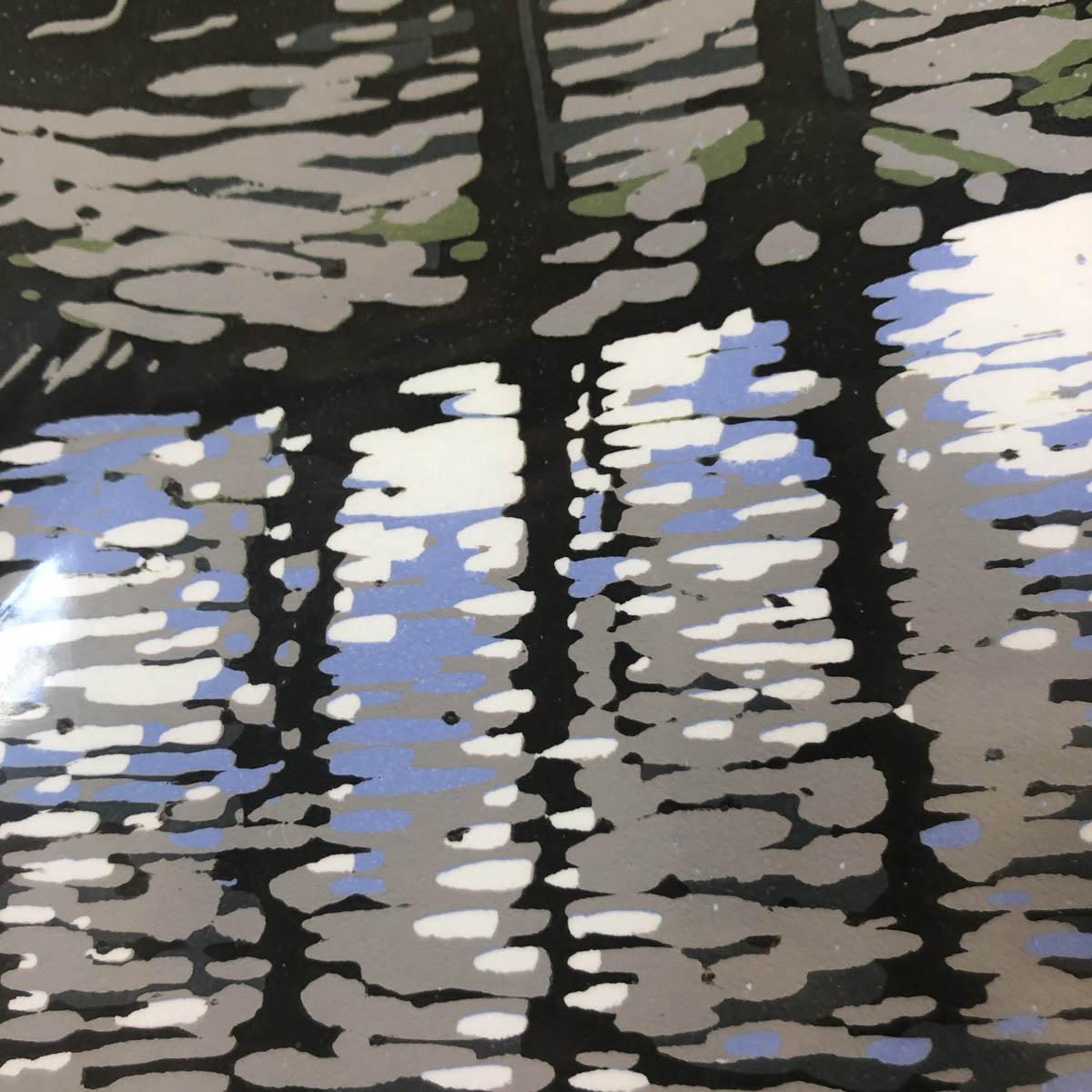 Grasmere River BY ALEXANDRA BUCKLE, Limited Edition Linocut Landscape Print 1