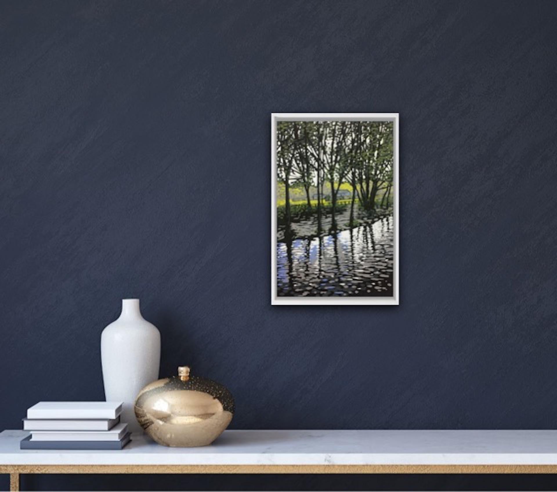 Alexandra Buckle
Grasmere River
Limited Edition Linocut Print
Edition of 9
Image Size: H 30cm x W 20cm
Sheet Size: H 41cm x W 31cm
Sold Unframed
Please note that insitu images are purely an indication of how a piece may look.

Grasmere River is a