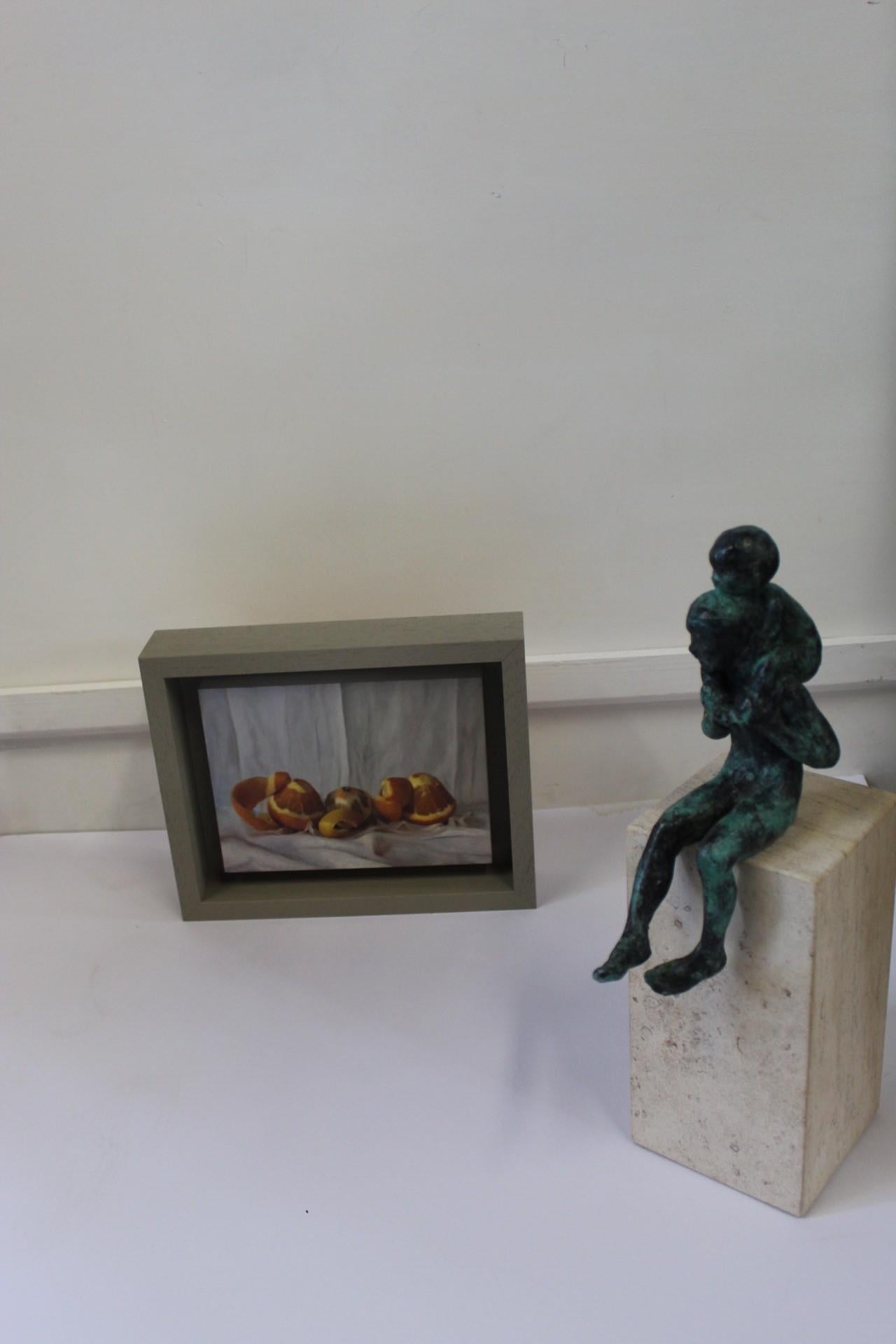 Kate Verrion, Two Seville Oranges and A Lemon, Original Still Life Painting 1