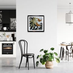 Snettisham Sweet Chestnut, Kate Heiss, Stampa linoleografica in edizione limitata, Farfalla