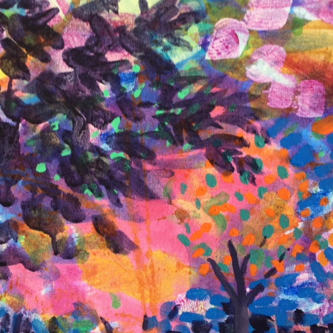Arboretum, Rosemary Farrer, Original Impressionist Painting, Contemporary Art 3