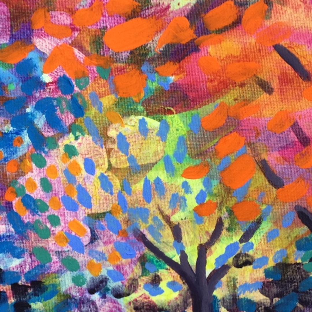 Arboretum, Rosemary Farrer, Original Impressionist Painting, Contemporary Art 4