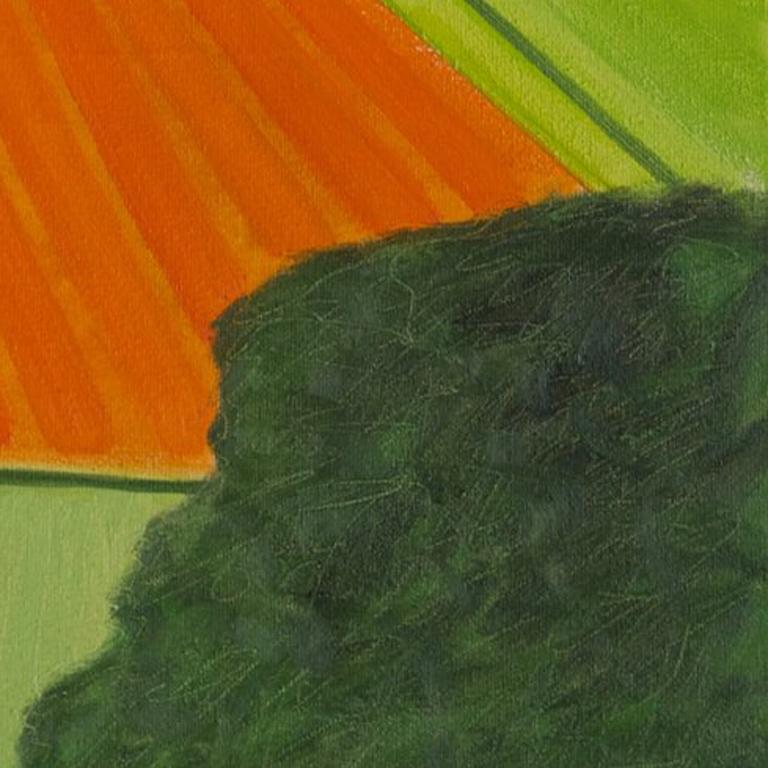 Warwickshire Landschaft, Christo Sharpe, Landschaftskunst, Kunst im Hockney-Stil im Angebot 3