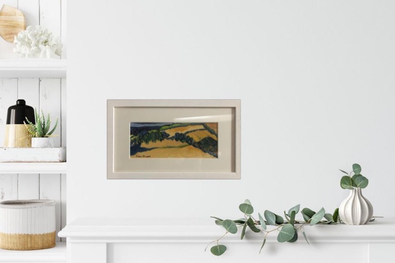 Rosie Phipps, Cotswold Light, Original Watercolour Landscape Painting For Sale 4