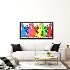 Harry Bunce, United Colours of Bunny Town, Animal Art, Bright Art, Conservation