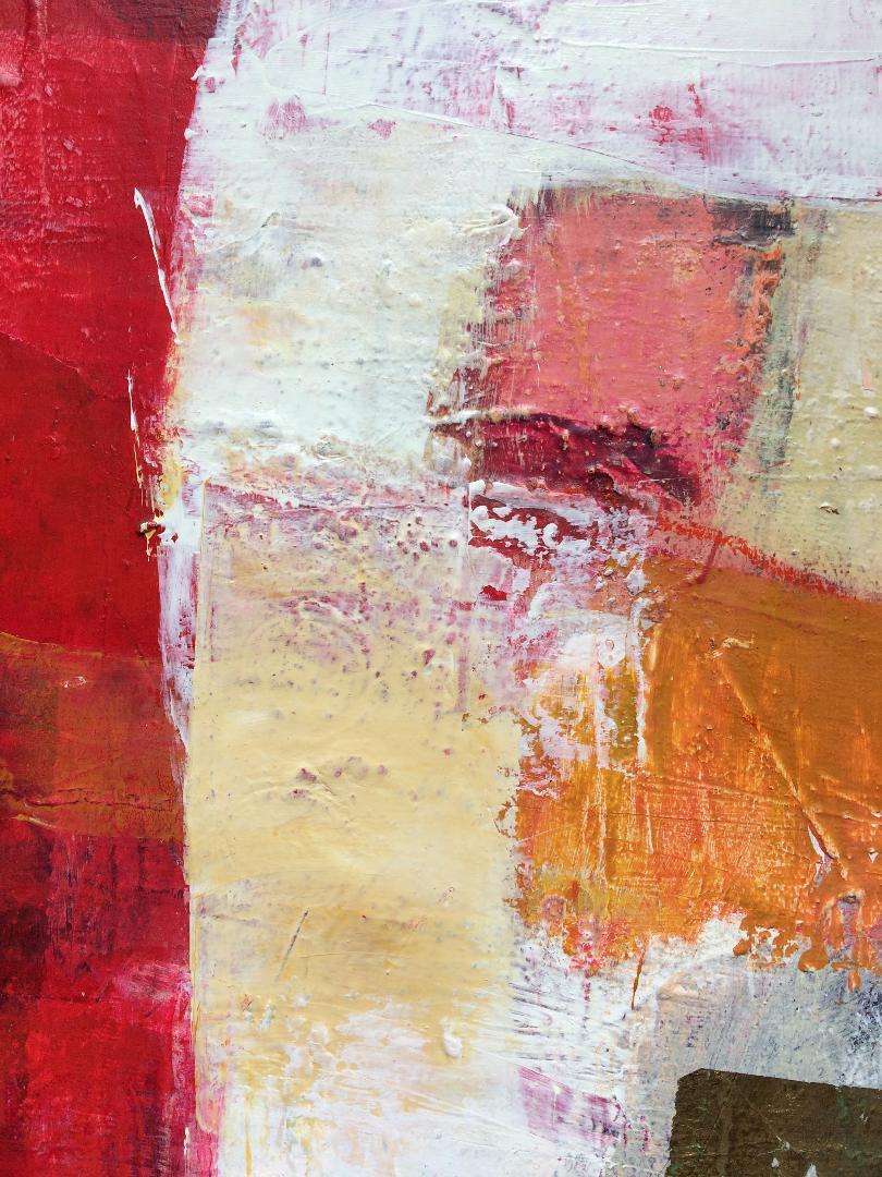 Stopping Awhile, JESSICA BROWN, Original Abstract Painting for Sale, Red Art For Sale 1