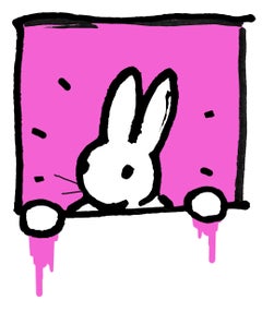 Harry Bunce, Rabbit For Keith #1, Animal Art, Inspired by Keith Haring