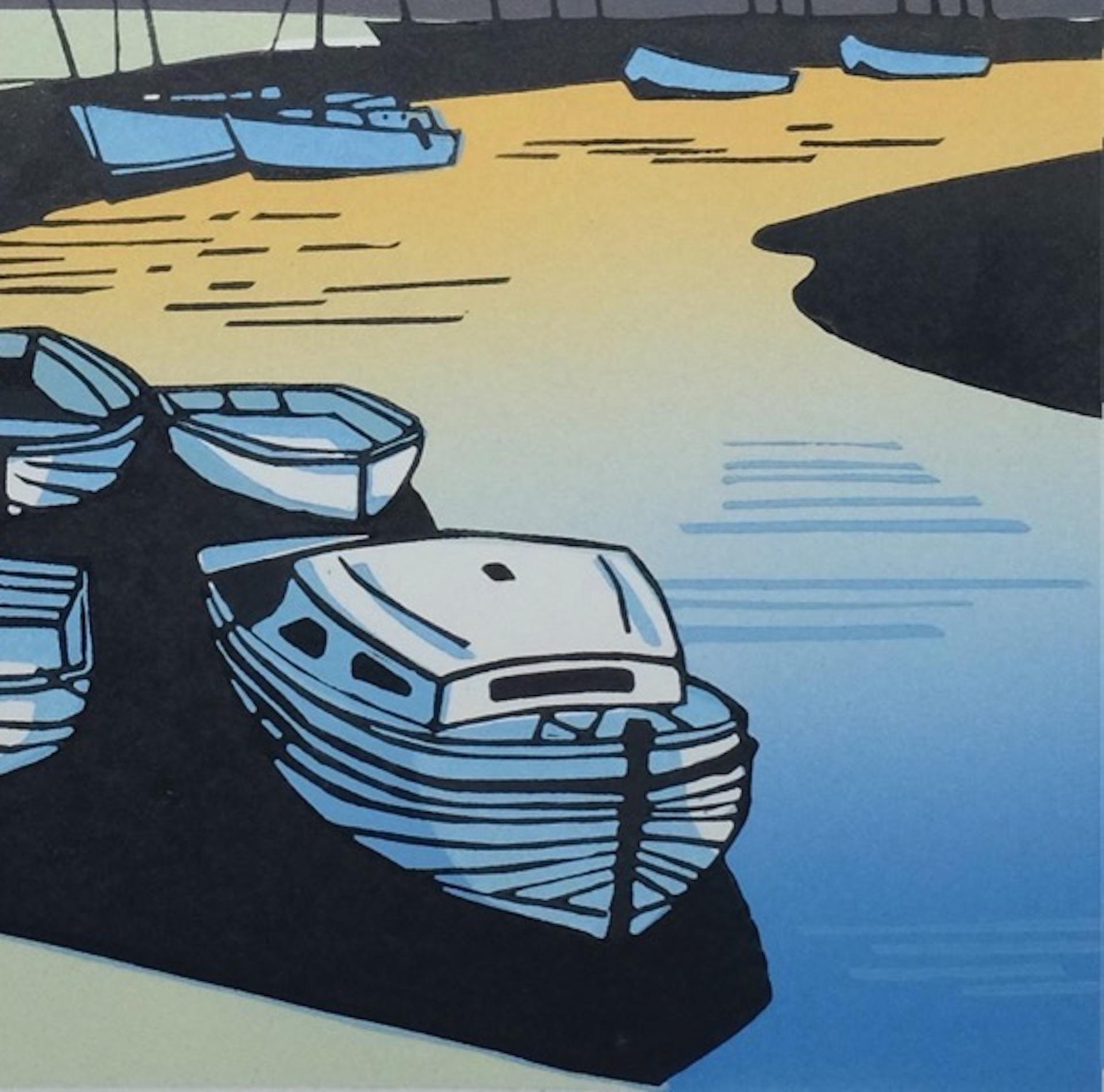 Colin Moore
Blakeney Evening
Limited Edition 3 Block Linocut Print
Edition of 100
Image Size: H 42cm x W 23.5cm
Sheet Size: H 50cm x W 38cm x D 0.1cm
Sold Unframed
Please note that in situ images are purely an indication of how a piece may