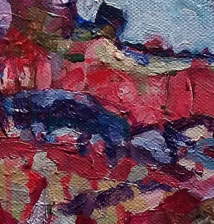 Doochill North BY DIANE HADDEN, Original Abstract Landscape Painting for Sale For Sale 1