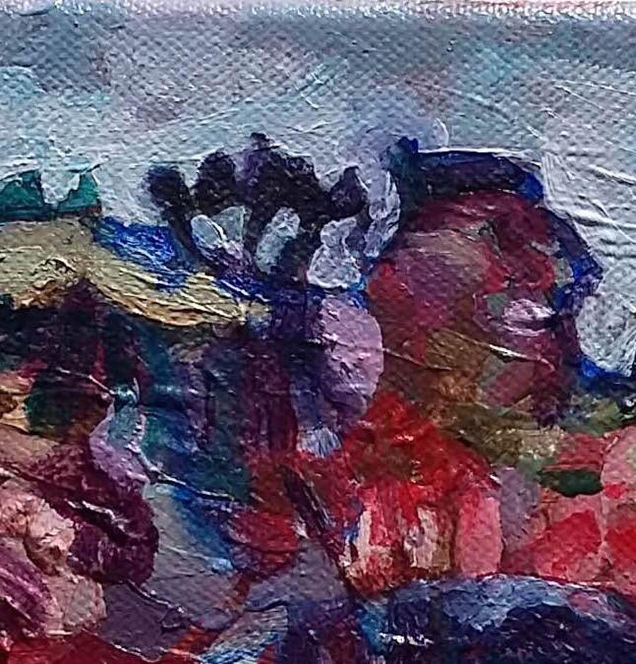 Doochill North BY DIANE HADDEN, Original Abstract Landscape Painting for Sale For Sale 4