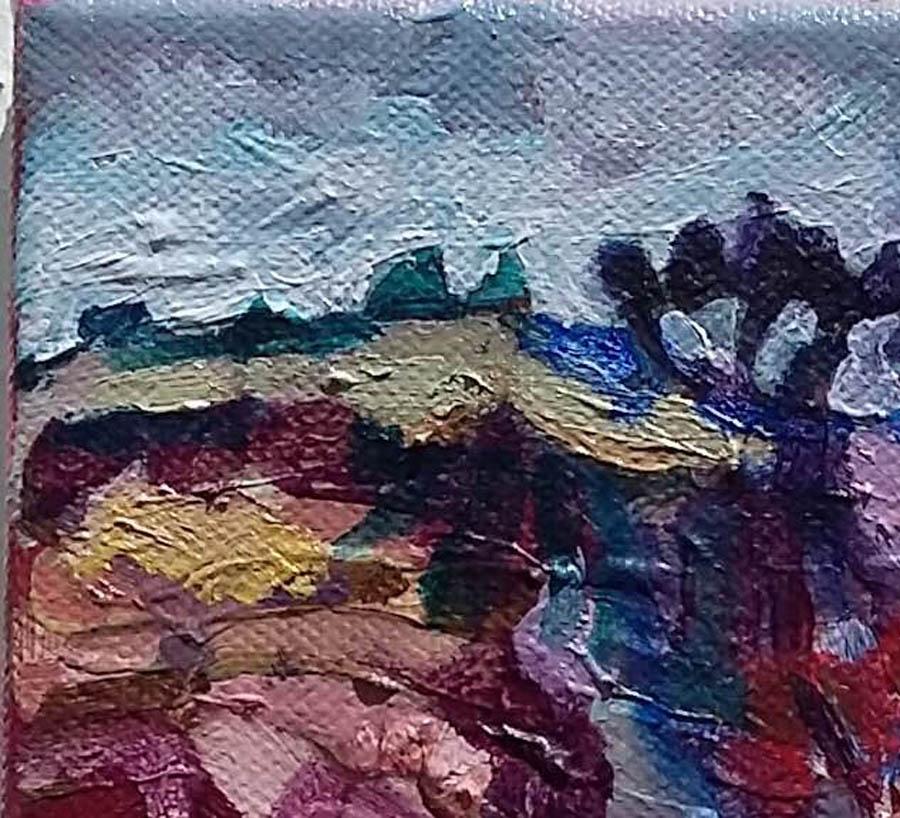 Doochill North BY DIANE HADDEN, Original Abstract Landscape Painting for Sale For Sale 6