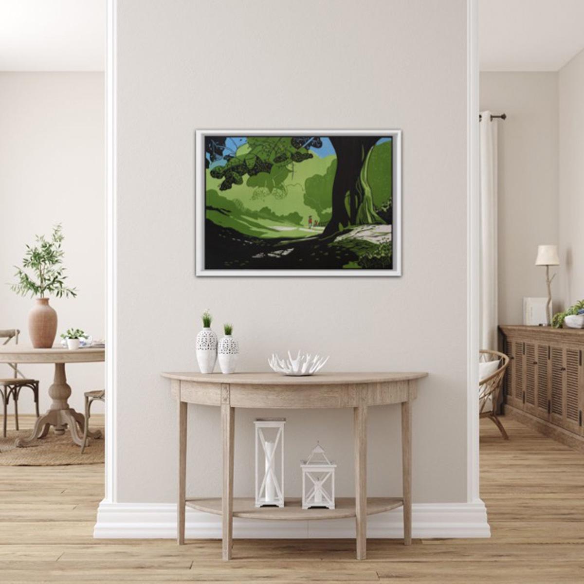 Hampstead Heath Verano POR COLIN MOORE, Impresión de paisaje, Arte de paisaje urbano en venta 7