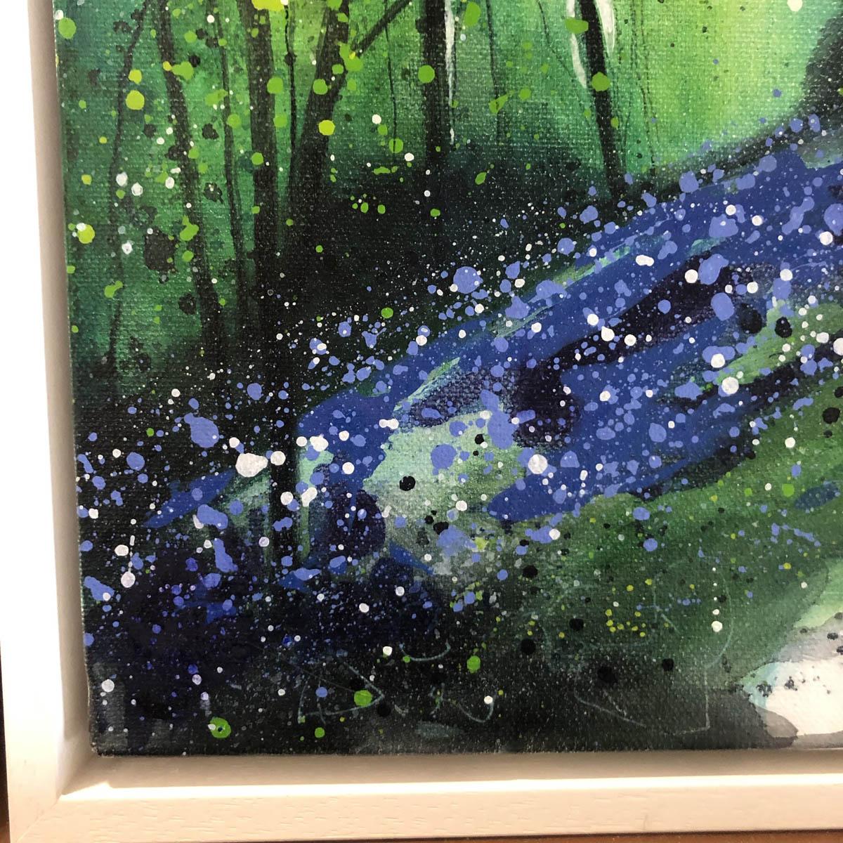Adele Riley, Bluebell Wood, Original Contemporary Landscape Painting, Woodland A 6