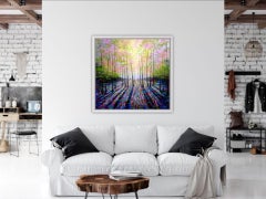 A Moment in Time BY AMANDA HORVATH, Abstract Landscape Paintings, Bright Art