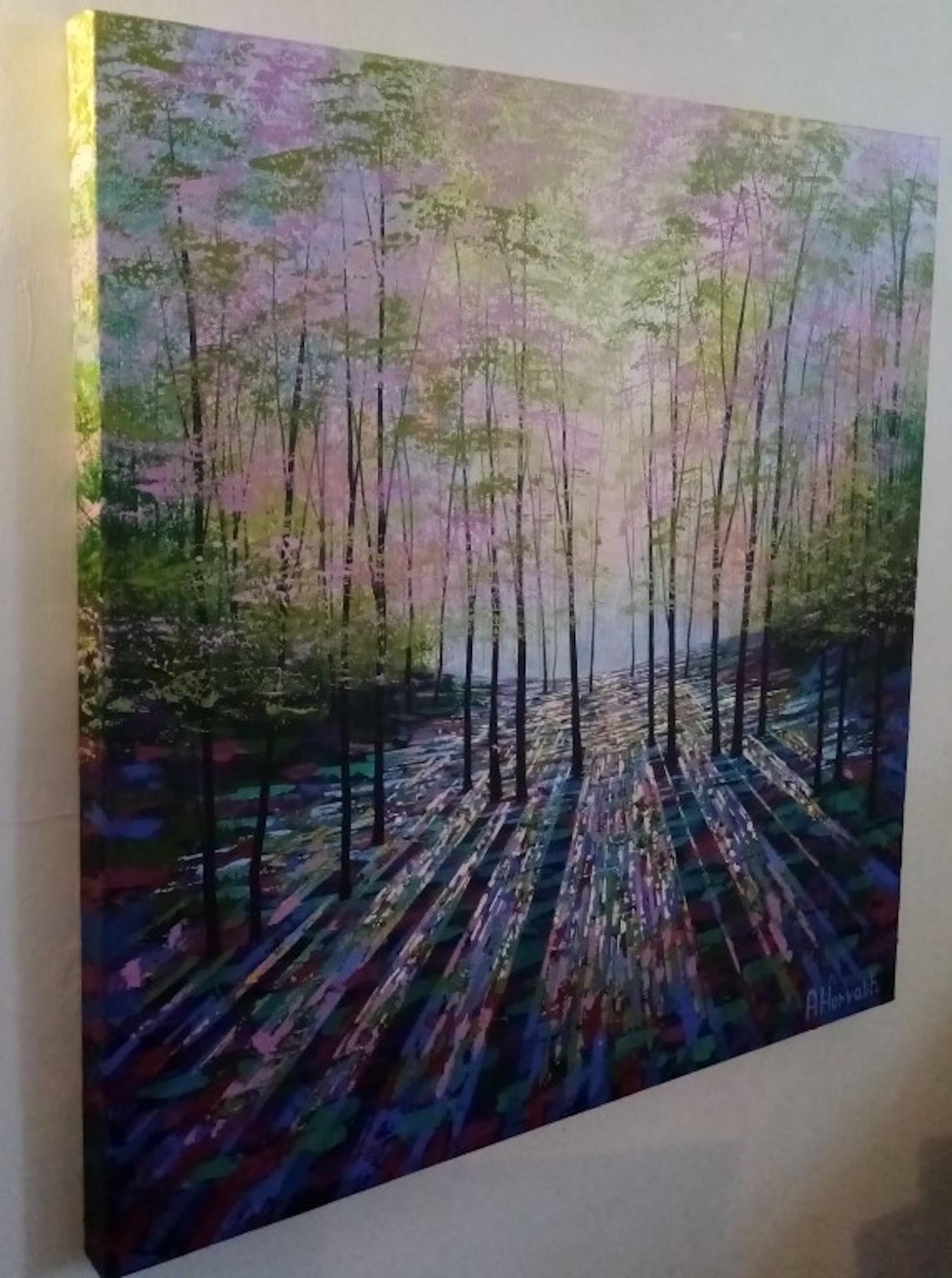 Amanda Horvath
A Moment in Time
Original Acrylic Painting on Canvas
Acrylics on canvas
Image size: 76cmx76cmx3.5cms
Sold Unframed

A Moment in Time is an original painting by Amanda Horvath. It is inspired by some beautiful woods close to my home in