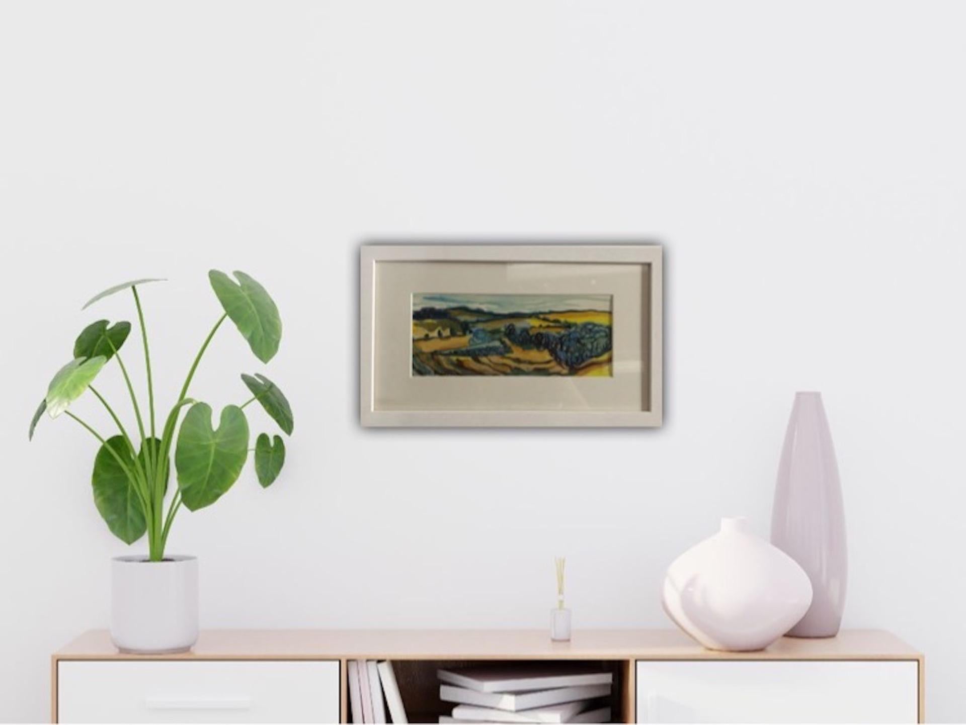 Rosie Phipps, Green Fields, peinture impressionniste originale de paysage, Art lumineux en vente 8