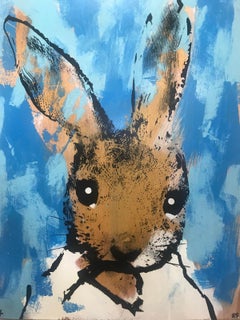 Sorry… #85 BY HARRY BUNCE, Contemporary Animal Art for Sale, Original MixedMedia