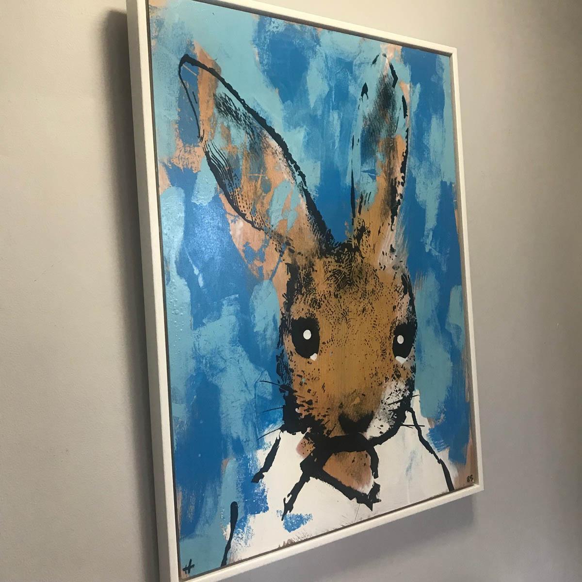 Sorry… #85 BY HARRY BUNCE, Contemporary Animal Art for Sale, Original MixedMedia - Abstract Impressionist Mixed Media Art by Harry Bunce
