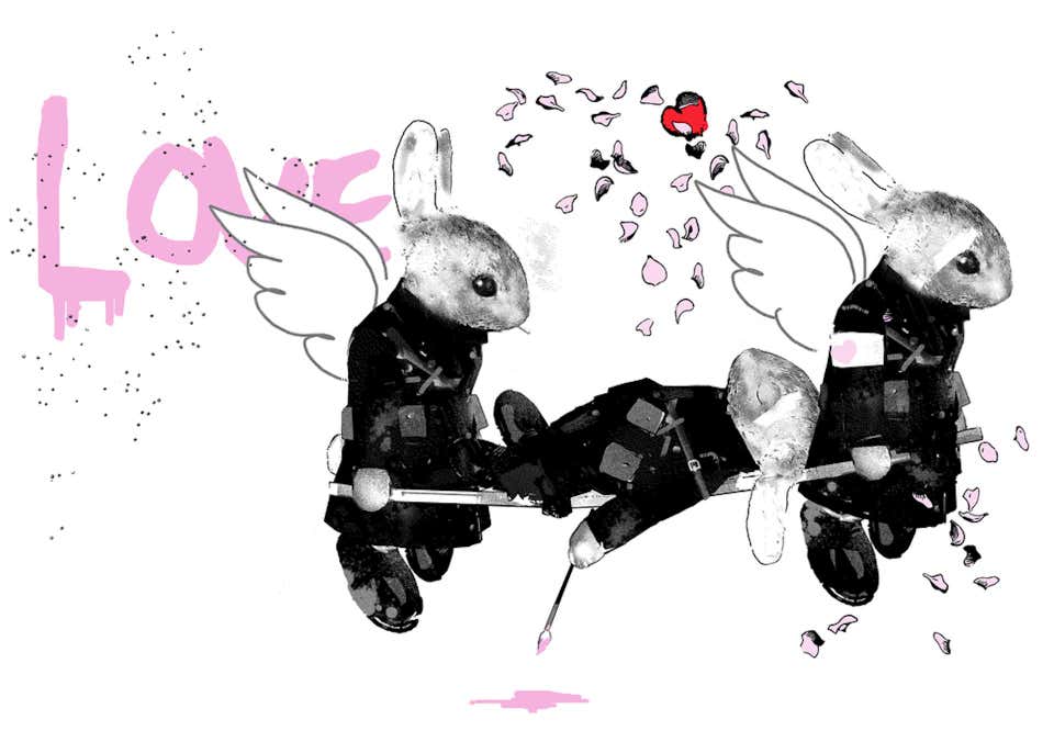 Igor Galanin - Rabbit in Hat, Serigraph by Igor Galanin For Sale at ...