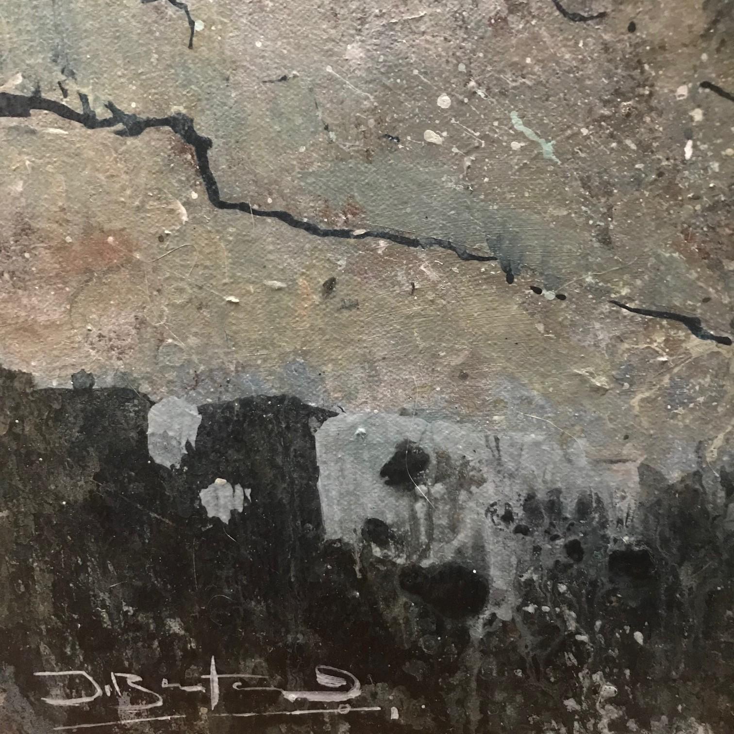 Le retour des nuages, James Bonstow, peinture contemporaine originale de paysage marin 5